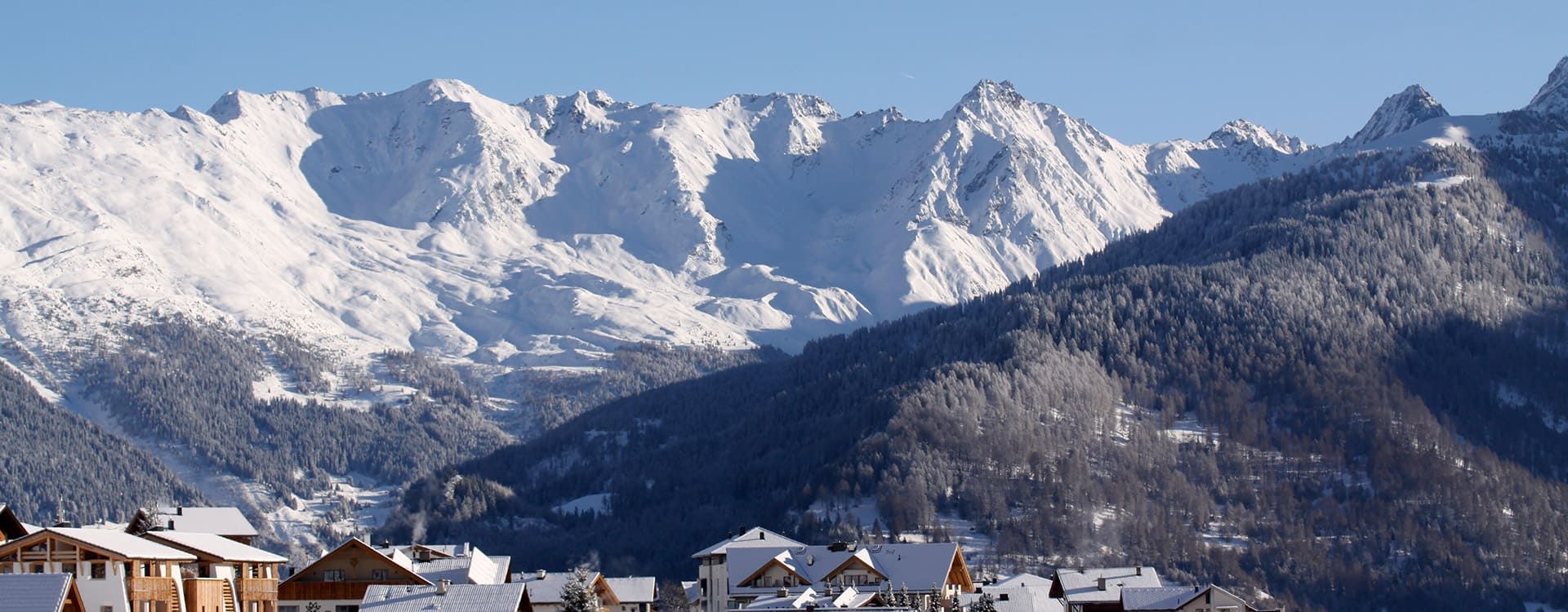 Aussicht Haus Pedrus Tiroler Bergwelt Fiss